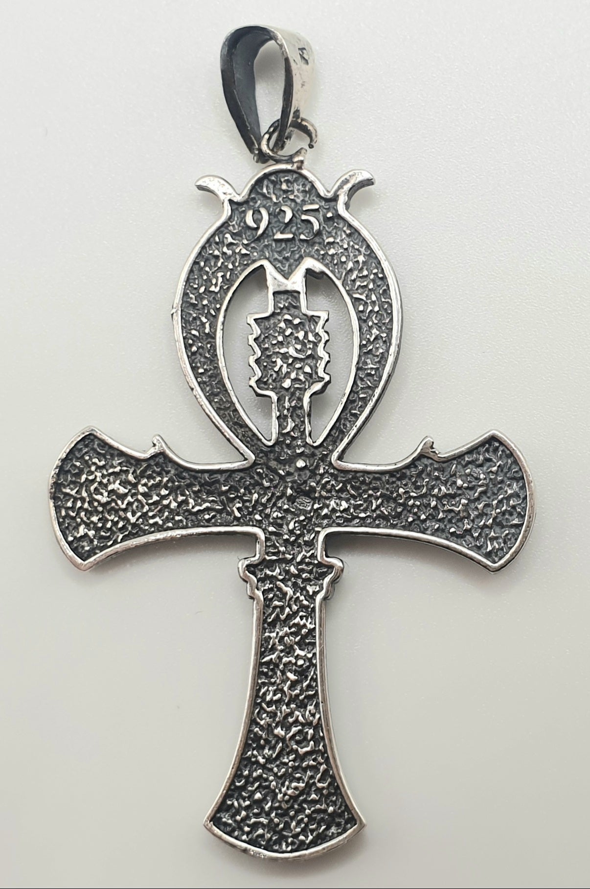 Pendentif Croix Ânkh argent 925 symboles Egyptiens