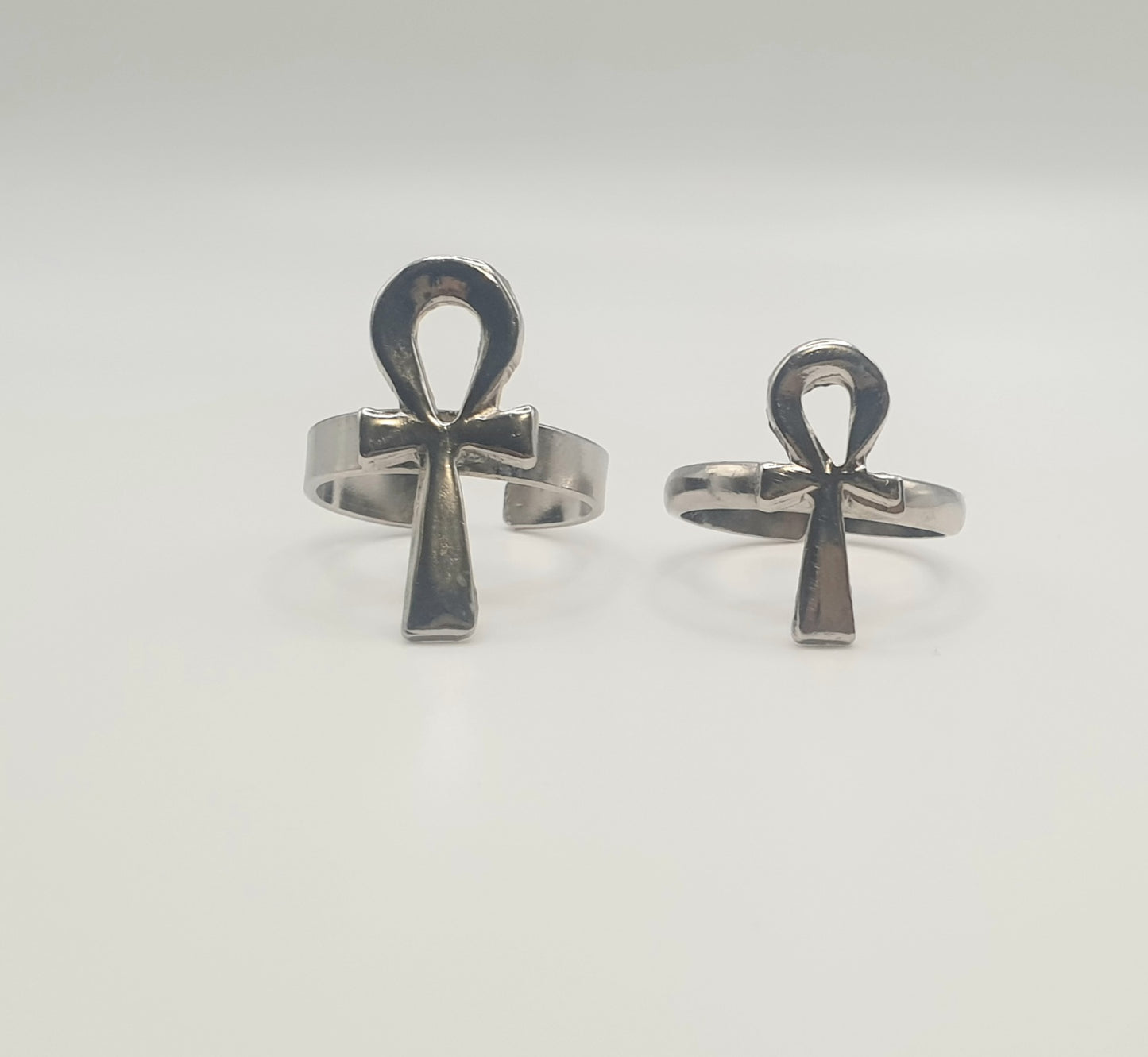 Bague croix d'Ânkh en cuivre fait main