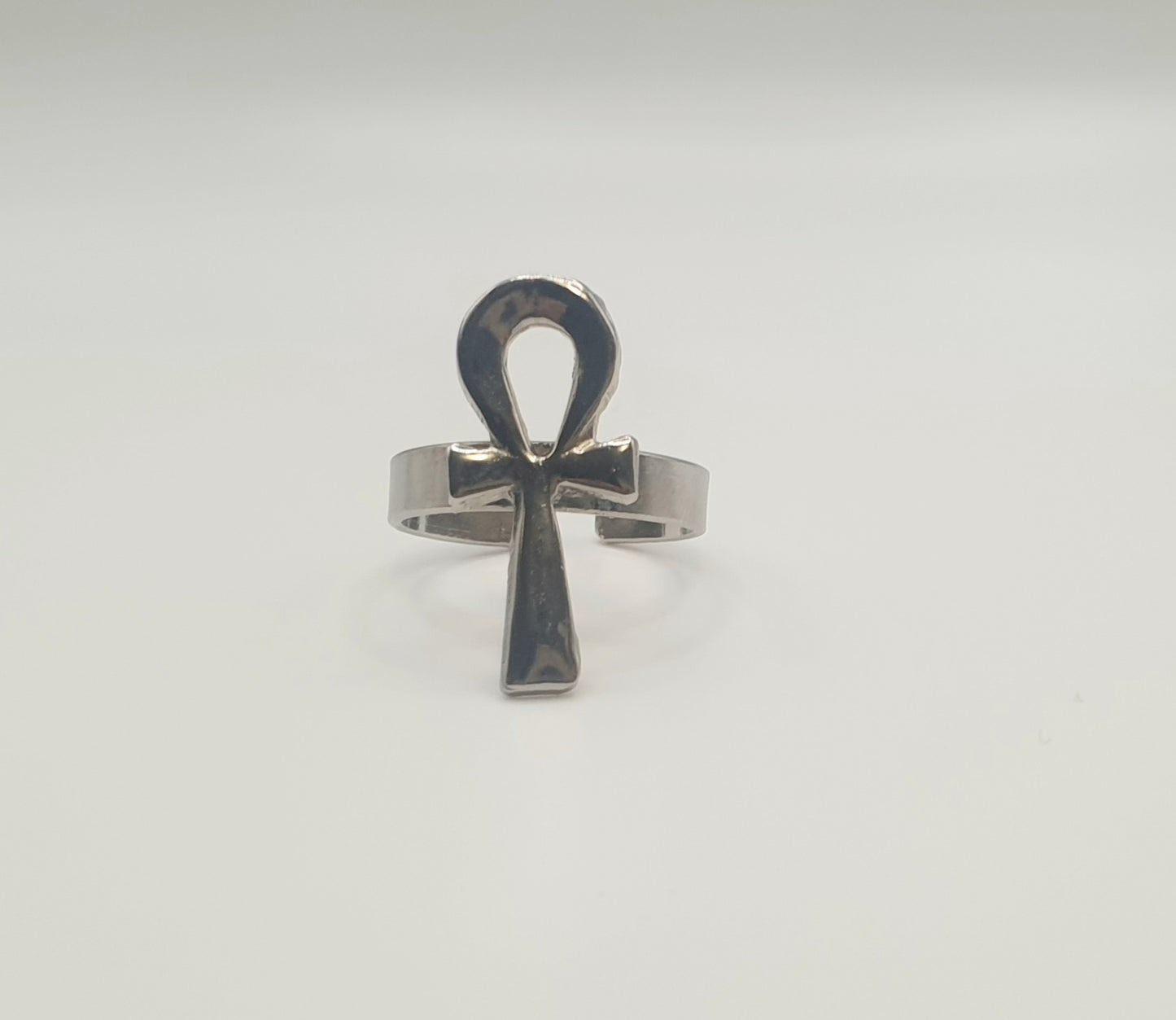 Bague croix d'Ânkh en cuivre fait main