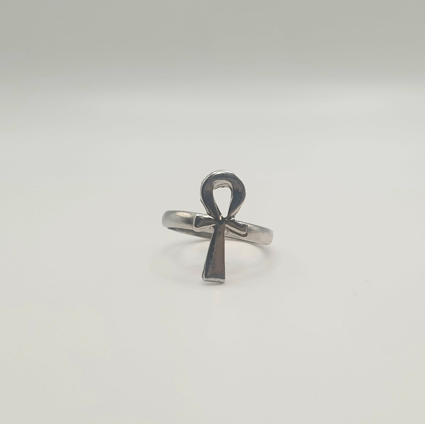 Bague croix d'Ânkh en cuivre fait main