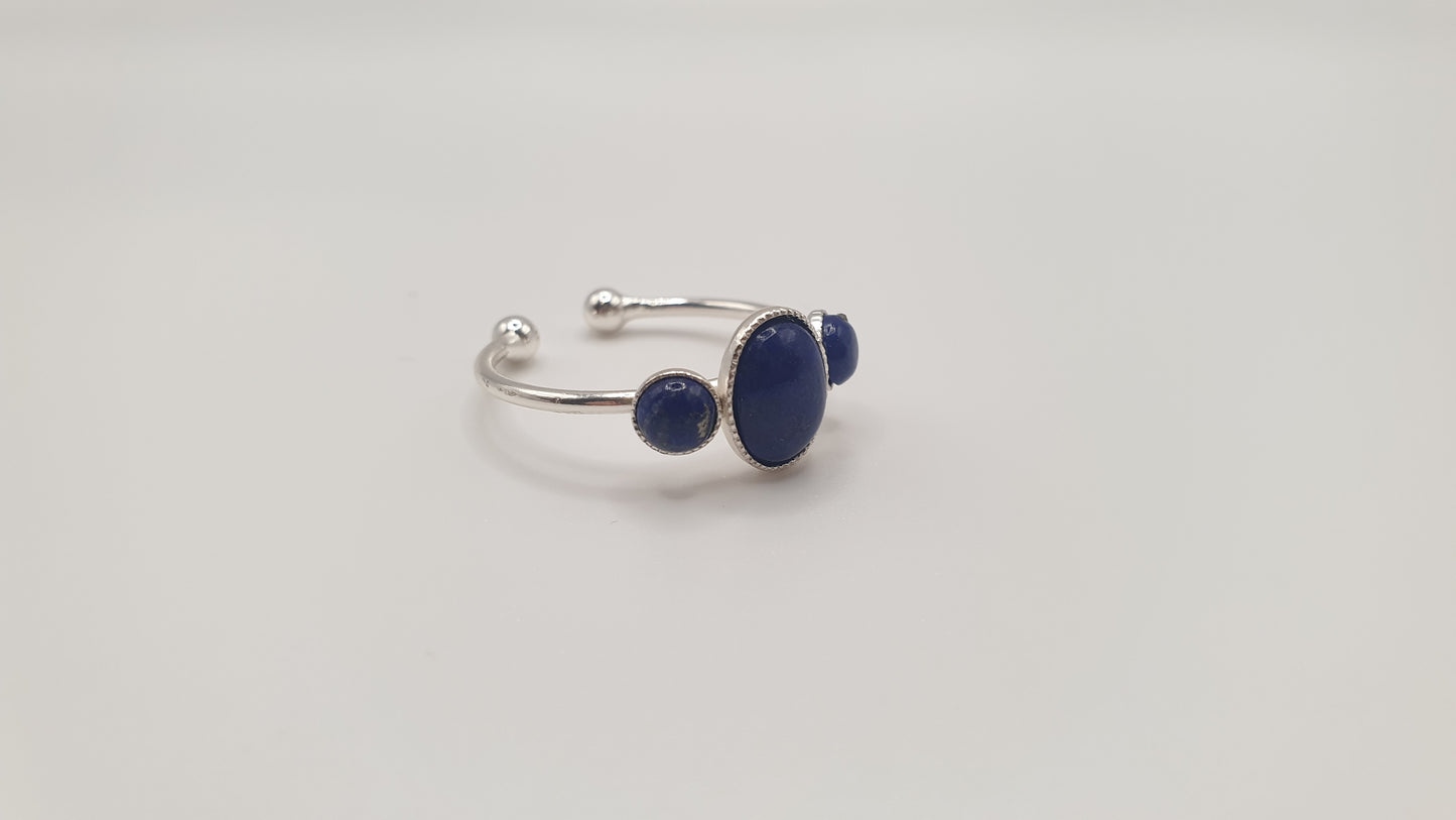 Bague Trio Lapis-Lazuli