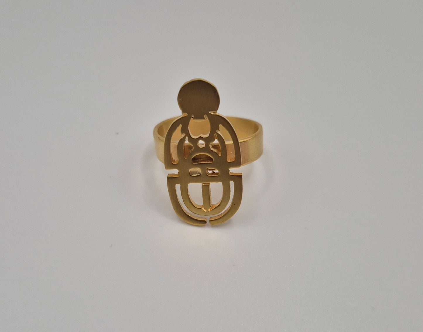 Bague en cuivre Scarabée Égyptien