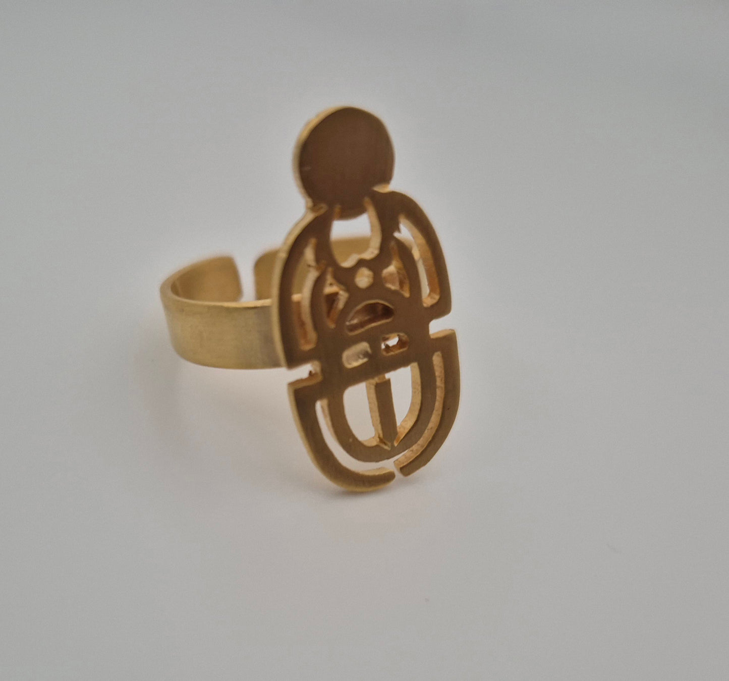 Bague en cuivre Scarabée Égyptien