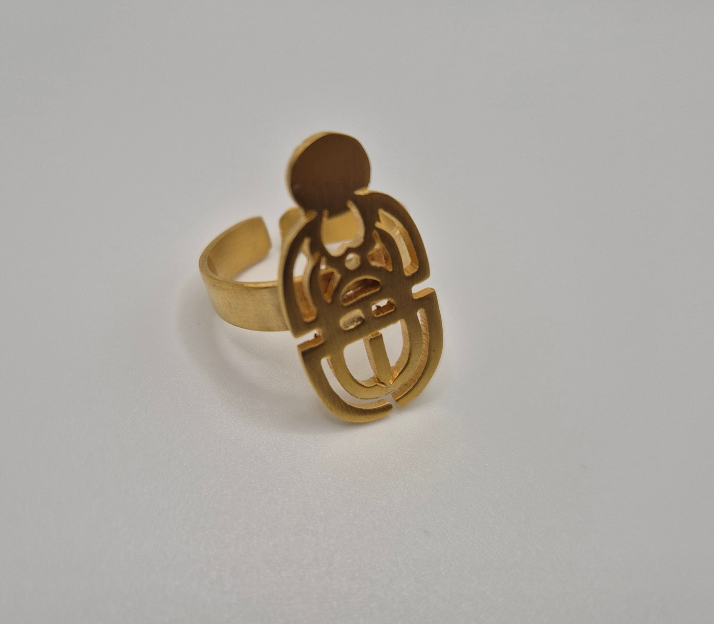 Bague en cuivre Scarabée Égyptien