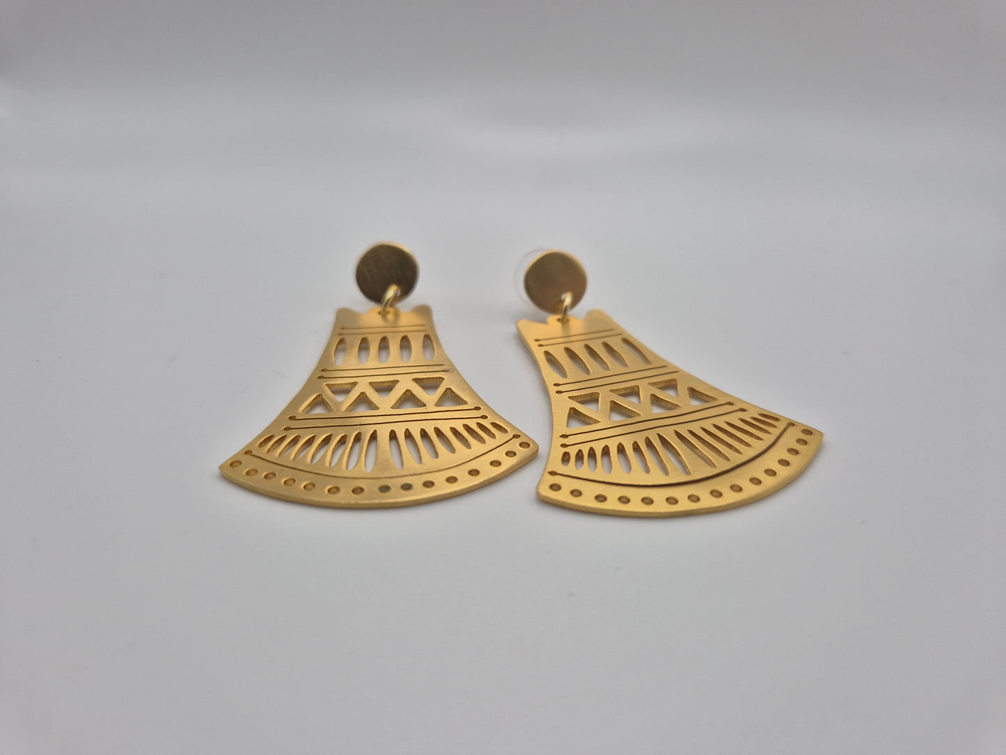 Boucles d'oreilles Fleur de Lotus Égyptienne- Temple