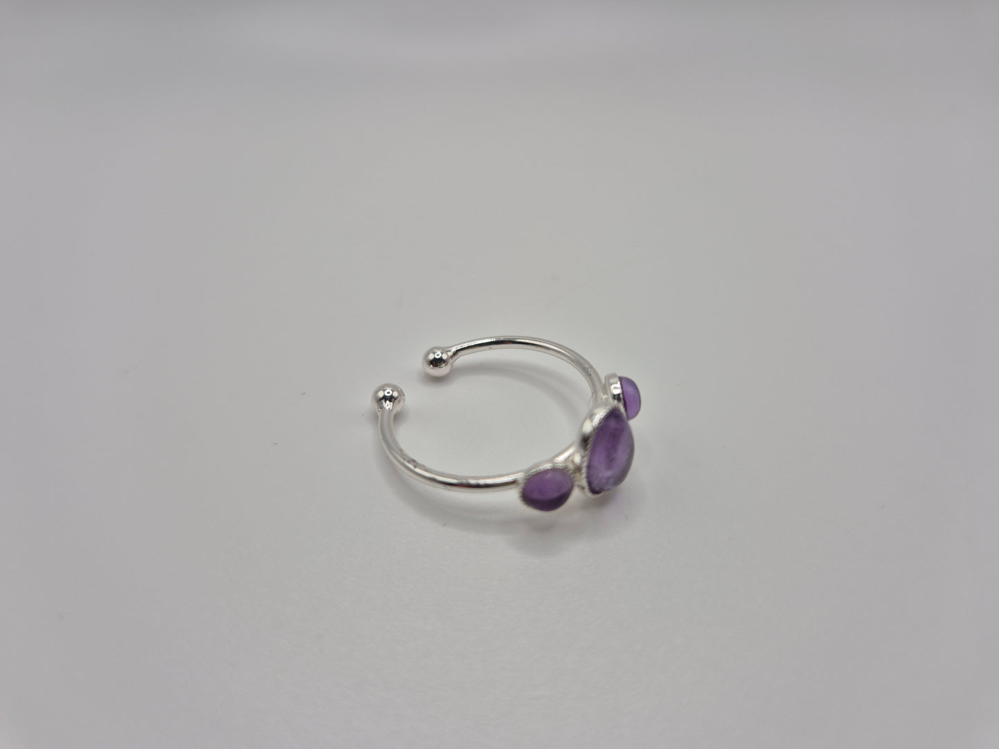 Bague Trio d'Améthystes