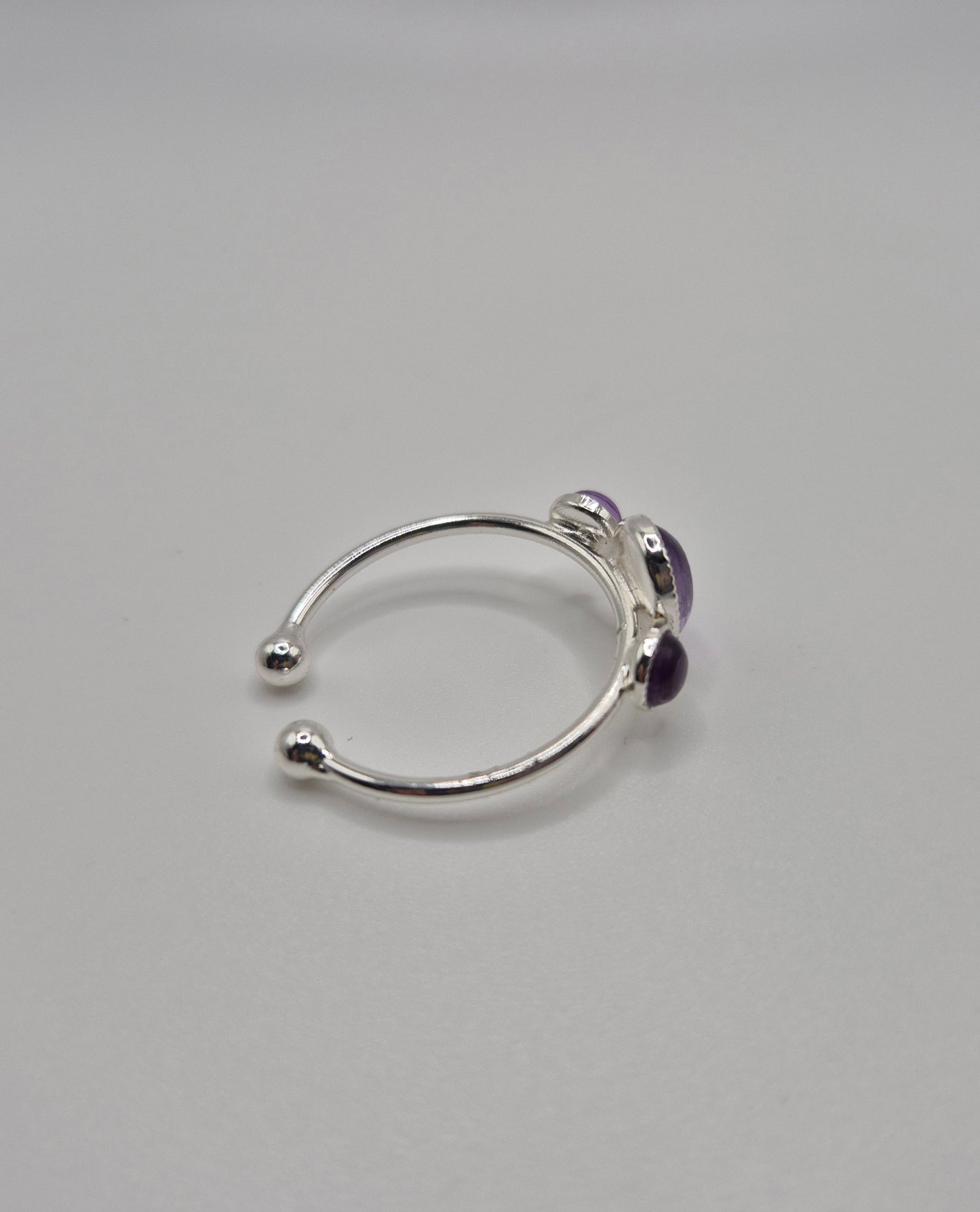 Bague Trio d'Améthystes