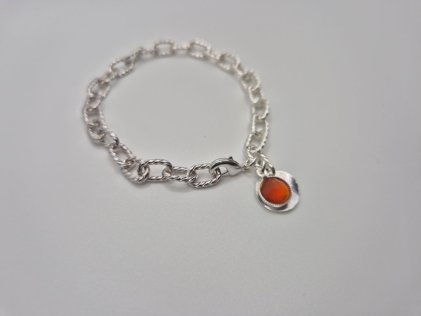 Bracelet Cornaline Argenté