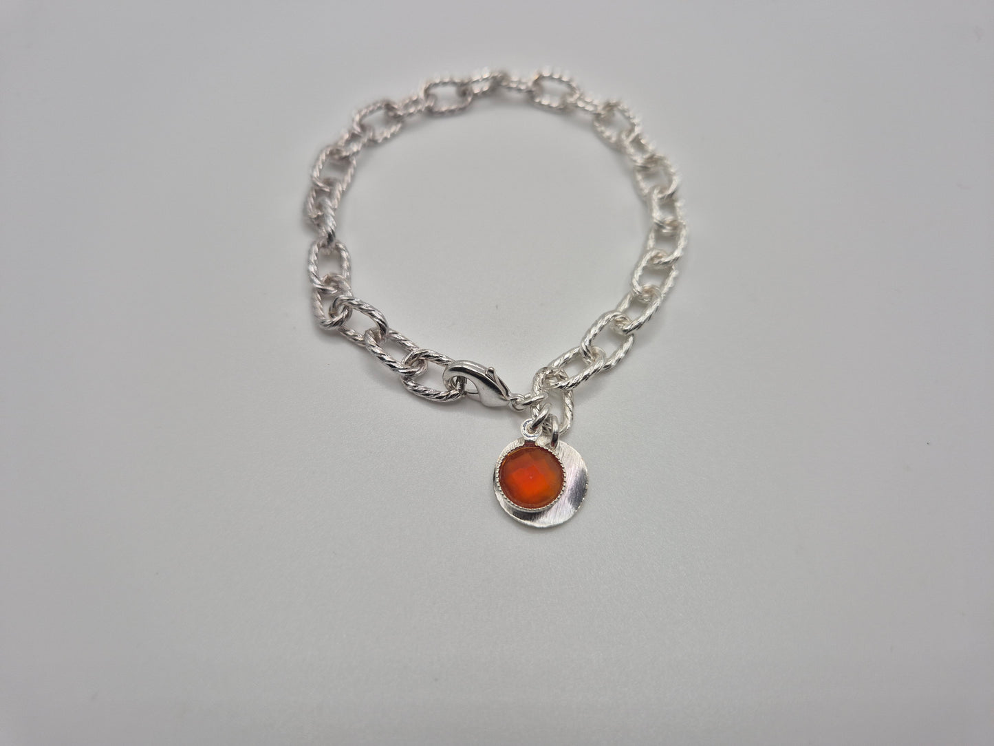 Bracelet Cornaline Argenté