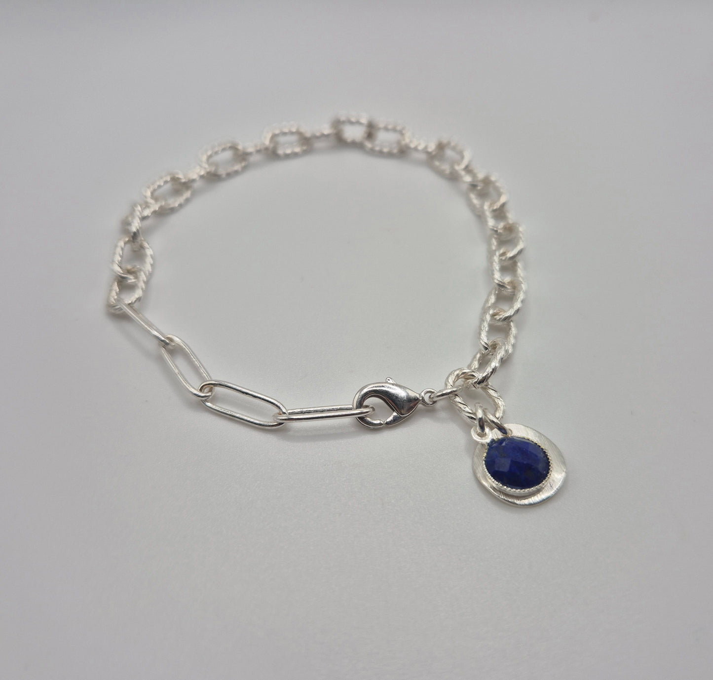 Bracelet Lapis-Lazuli Argenté
