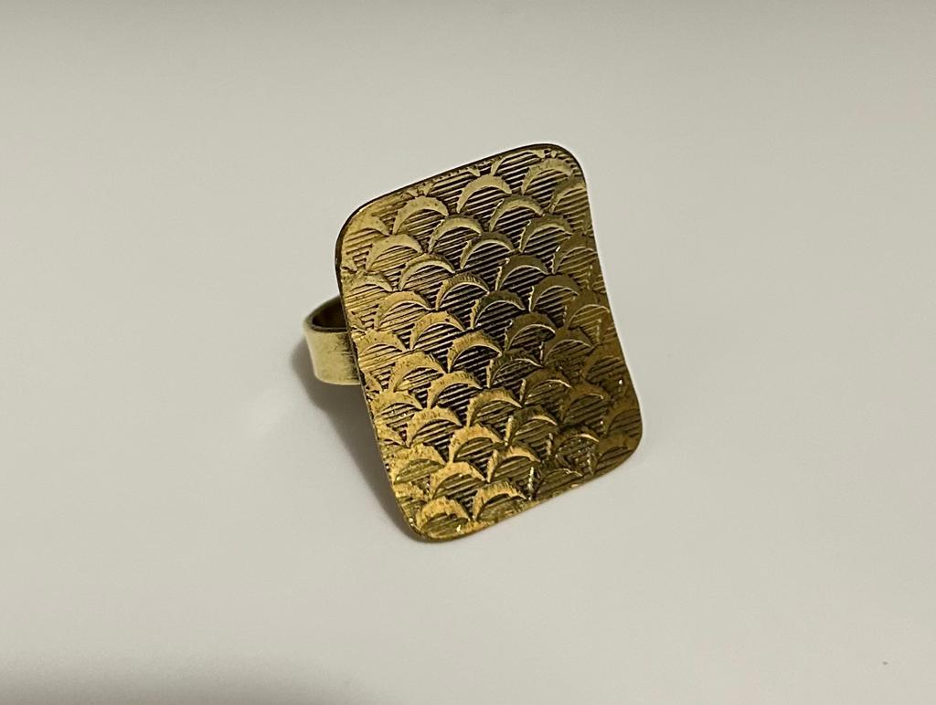 Bague Plateau demi-cercles