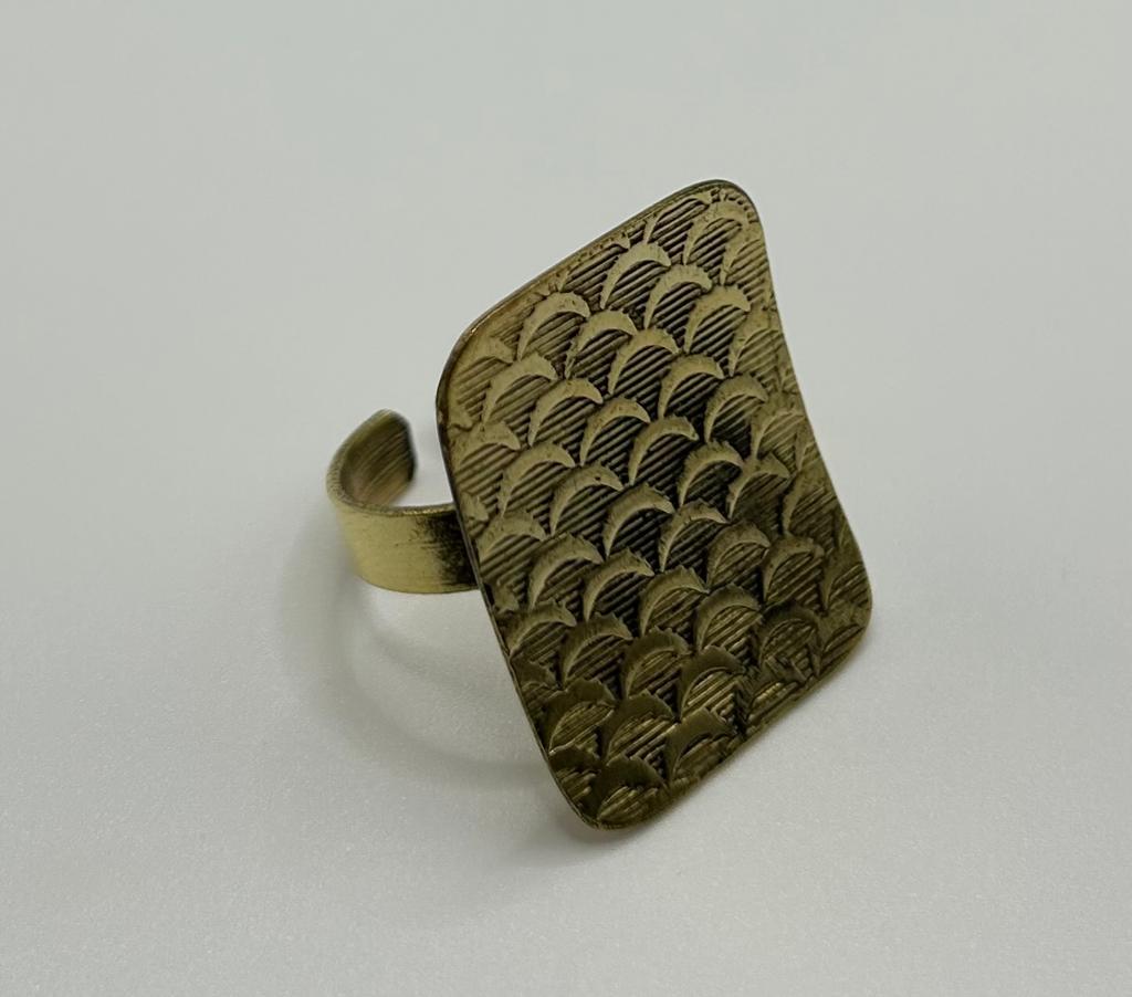Bague Plateau demi-cercles