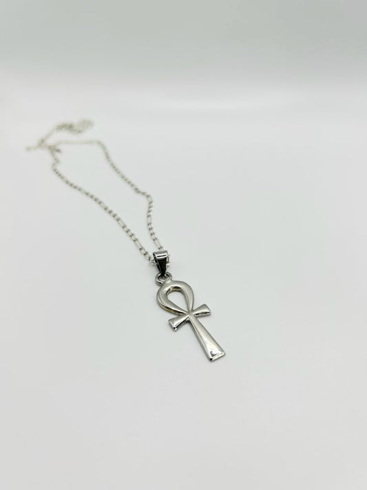 Pendentif Croix d'Ânkh en argent 925 - sans motif