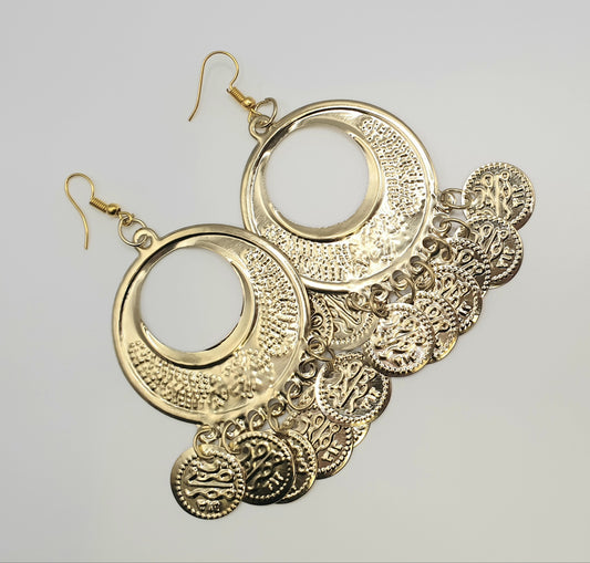 Boucles d'oreilles traditionnelles égyptiennes Falahi