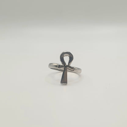 Bague croix d'Ânkh en cuivre fait main