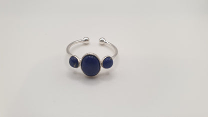Bague Trio Lapis-Lazuli