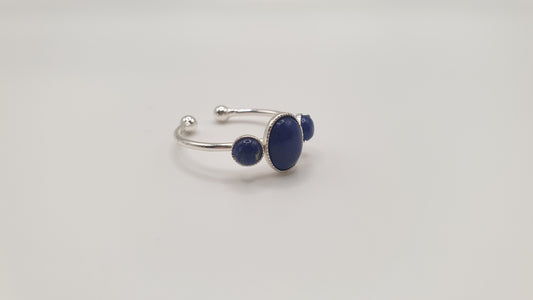 Bague Trio Lapis-Lazuli