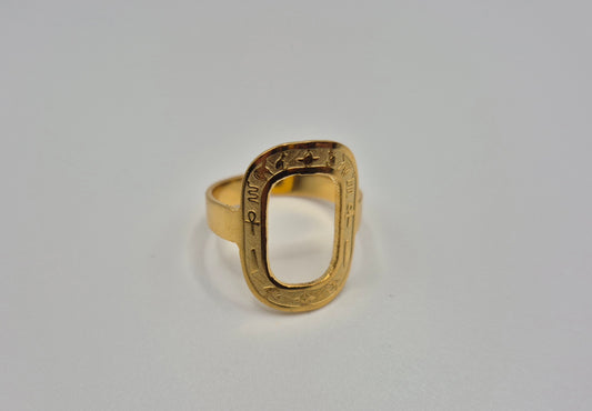 Bague aux symboles antiques