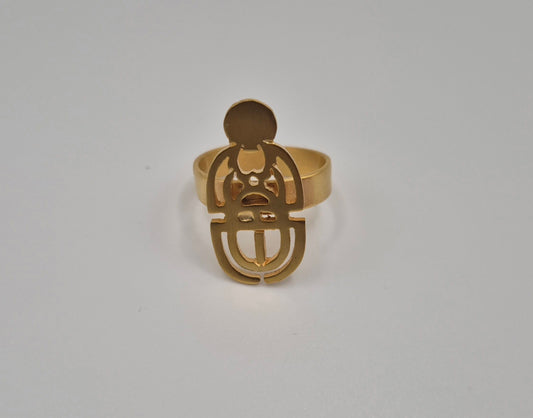 Bague en cuivre Scarabée Égyptien