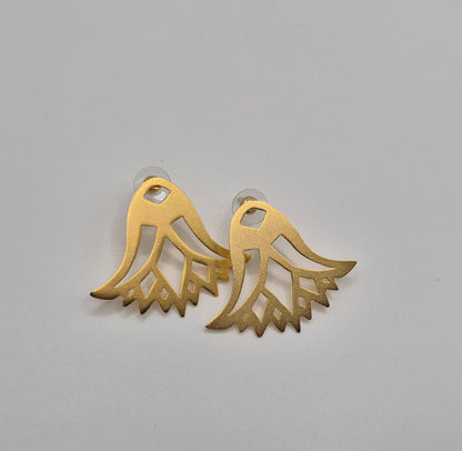 Boucles d'Oreilles Fleur de Lotus Égyptienne