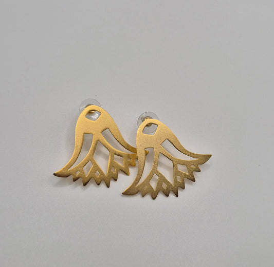 Boucles d'Oreilles Fleur de Lotus Égyptienne