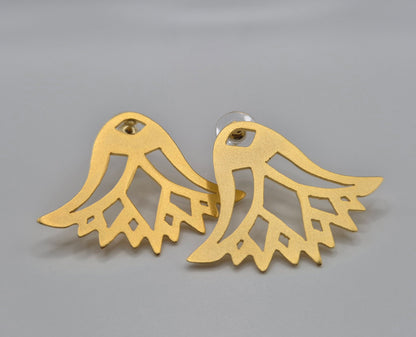 Boucles d'Oreilles Fleur de Lotus Égyptienne