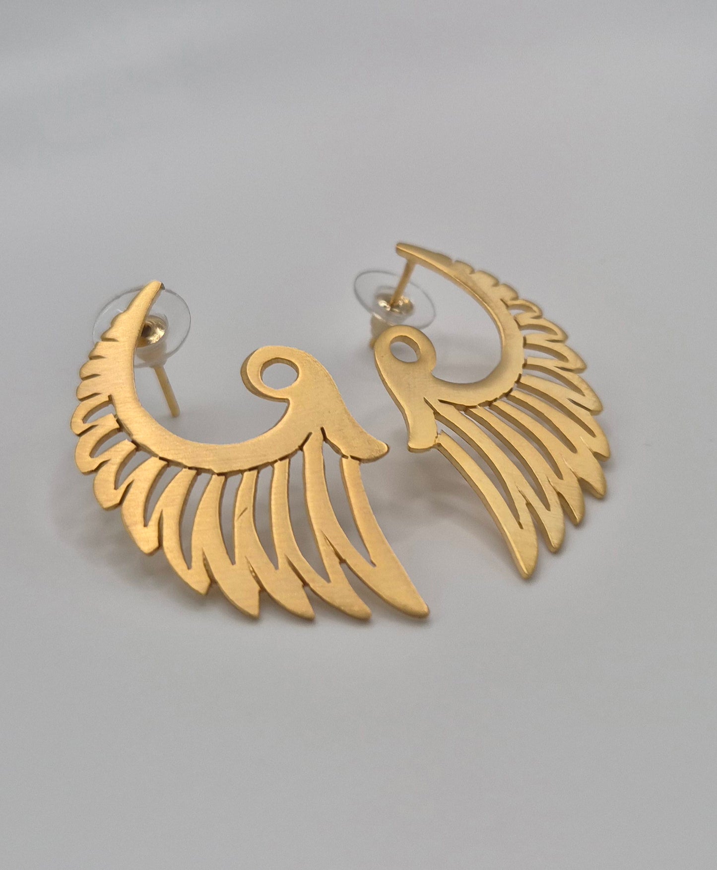 Boucles d'oreilles Ailes d'Isis arrondies
