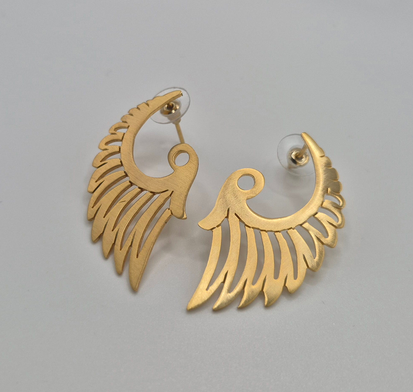 Boucles d'oreilles Ailes d'Isis arrondies