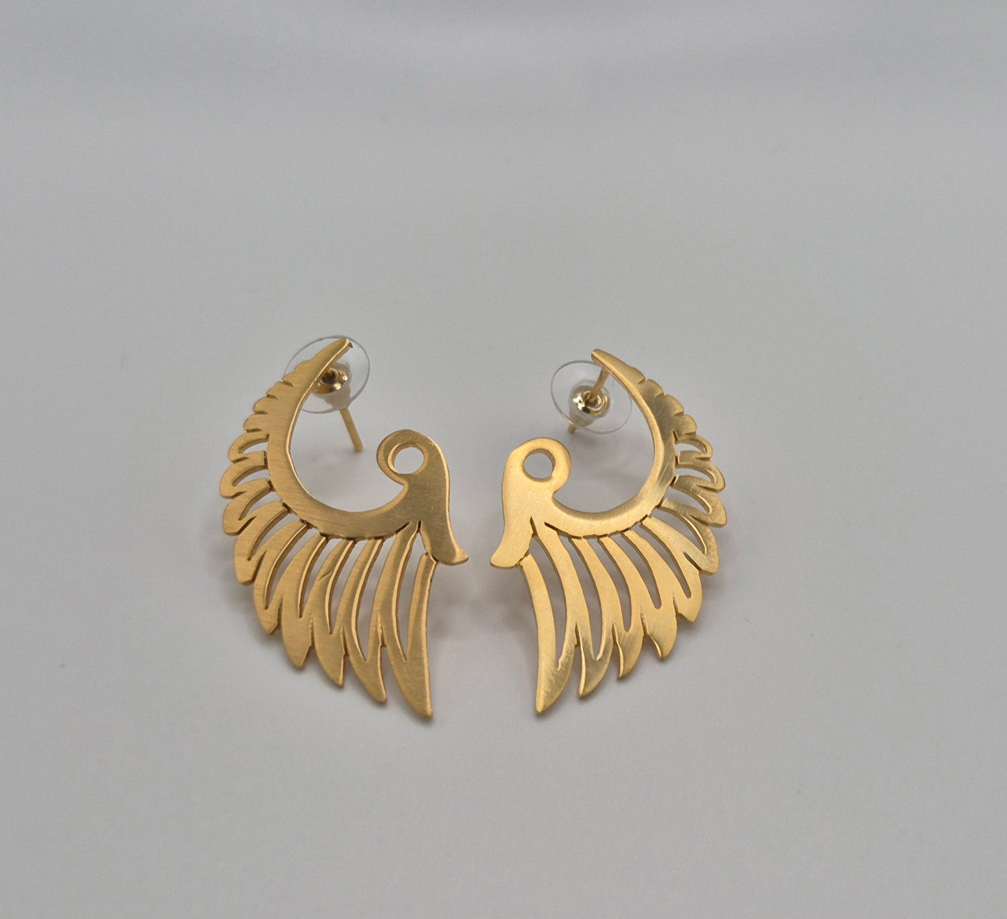 Boucles d'oreilles Ailes d'Isis arrondies