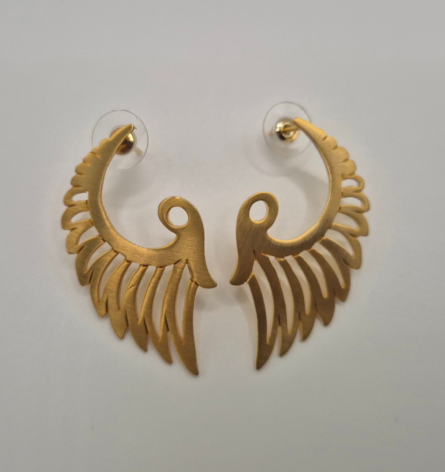 Boucles d'oreilles Ailes d'Isis arrondies
