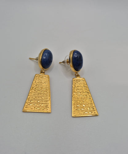Boucles d'oreilles Temple de Lapis-Lazuli