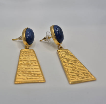 Boucles d'oreilles Temple de Lapis-Lazuli