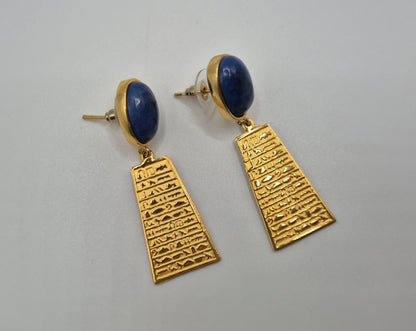 Boucles d'oreilles Temple de Lapis-Lazuli
