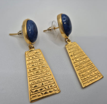 Boucles d'oreilles Temple de Lapis-Lazuli