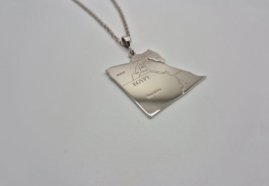 Ensemble Pendentif carte d'Égypte