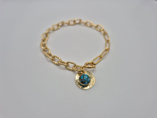 Bracelet Turquoise Doré