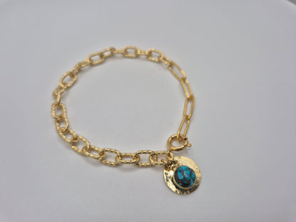 Bracelet Turquoise Doré