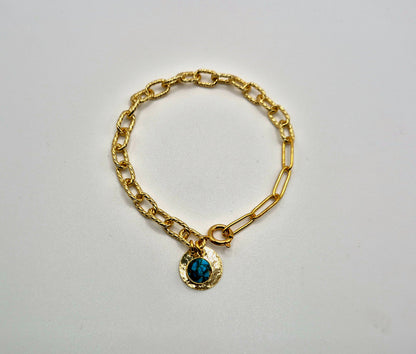 Bracelet Turquoise Doré