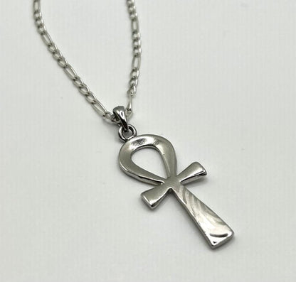 Pendentif Croix d'Ânkh en argent 925 - avec motif