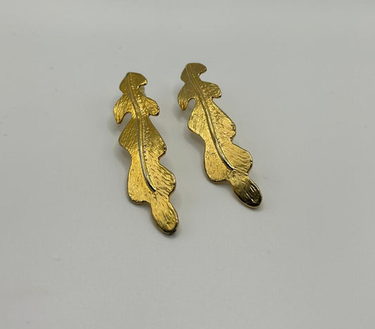 Boucles d'oreilles feuilles de chêne