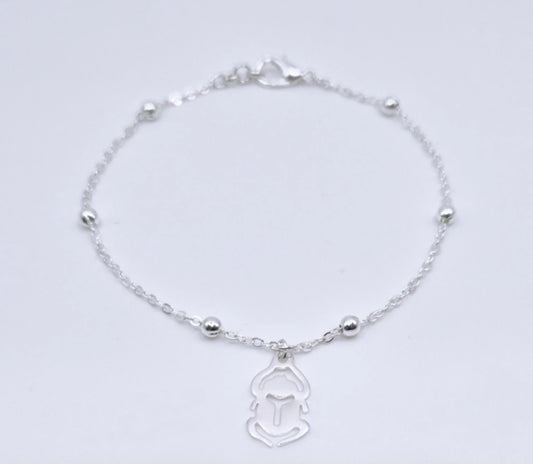 Bracelet en cuivre avec Scarabée Égyptien