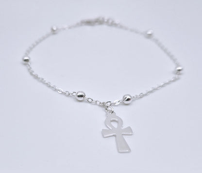 Bracelet en cuivre avec la Croix Ânkh