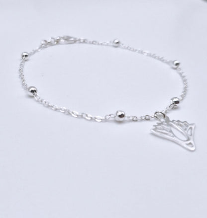 Bracelet en cuivre avec la Fleur de Lotus Égyptienne