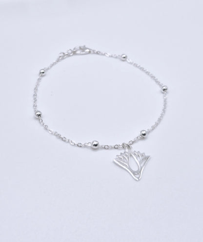 Bracelet en cuivre avec la Fleur de Lotus Égyptienne
