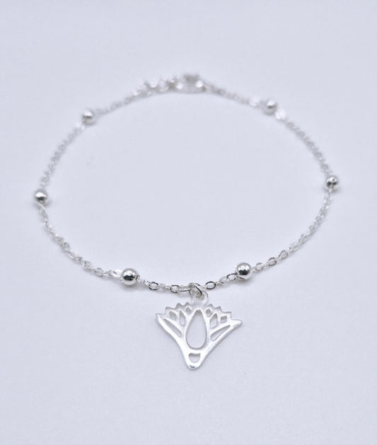 Bracelet en cuivre avec la Fleur de Lotus Égyptienne
