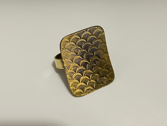 Bague Plateau demi-cercles